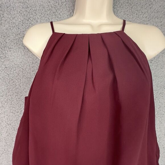 SORELLA VITA Bridesmaid Dress Burgundy Sz 20 Prom Chiffon Lined Full Length - Picture 4 of 16